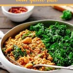 Cashew Buckwheat Curry with Garlic Kale