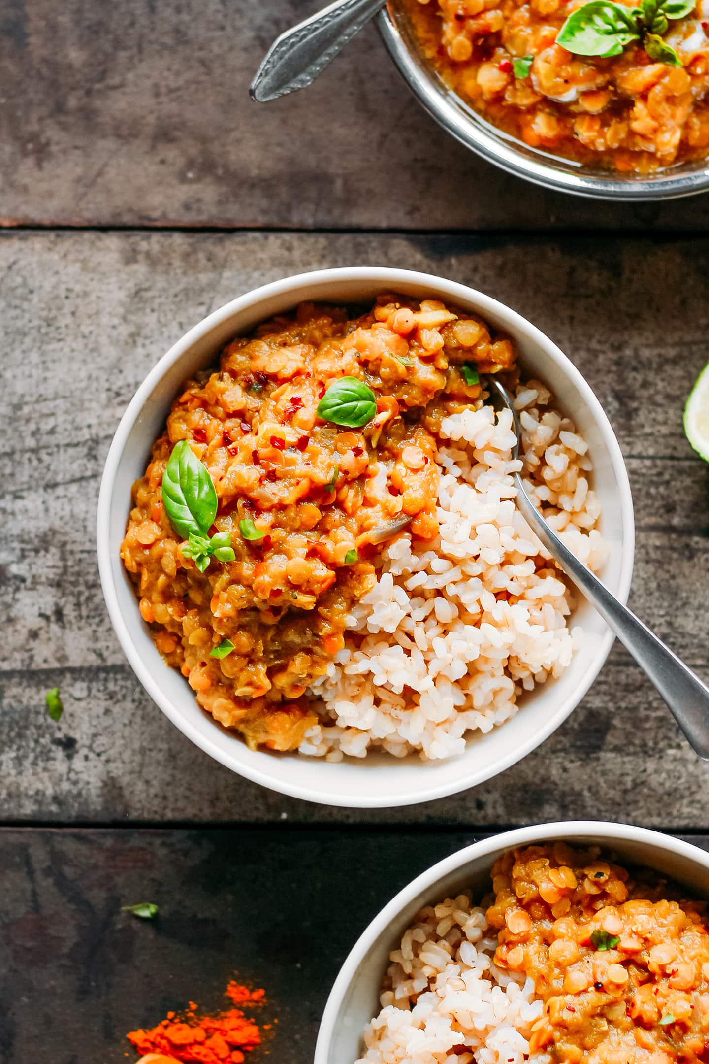 Fire Roasted Eggplant Dal