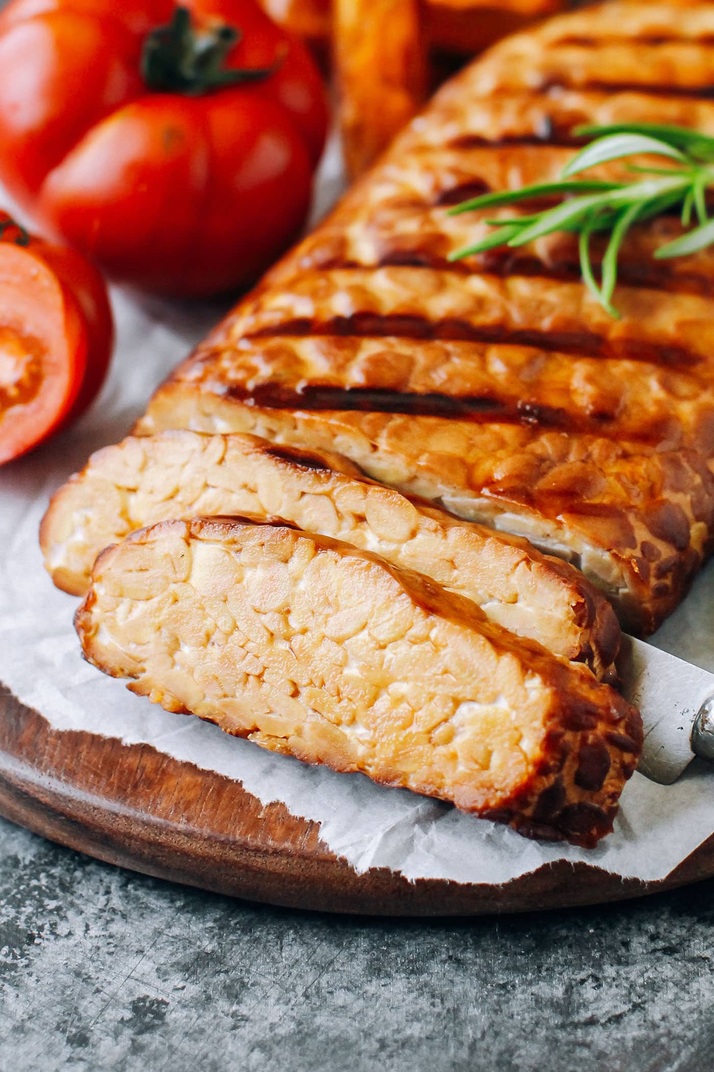 Smoked & Grilled Tempeh (Tempeh Bacon!)