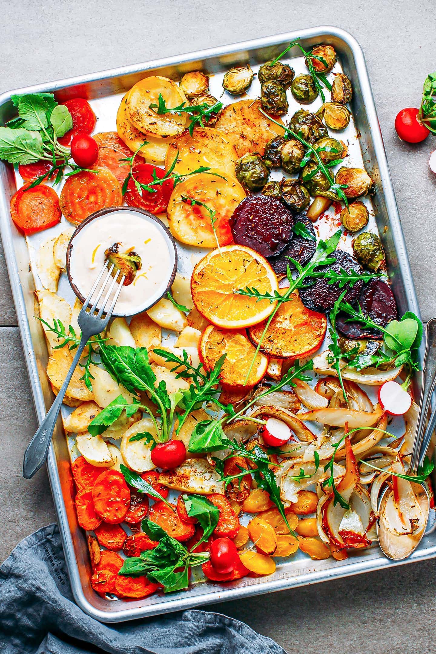 Sheet-Pan Roasted Rosemary Winter Vegetables