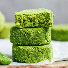 5-Ingredient Chewy Matcha Coconut Cookies