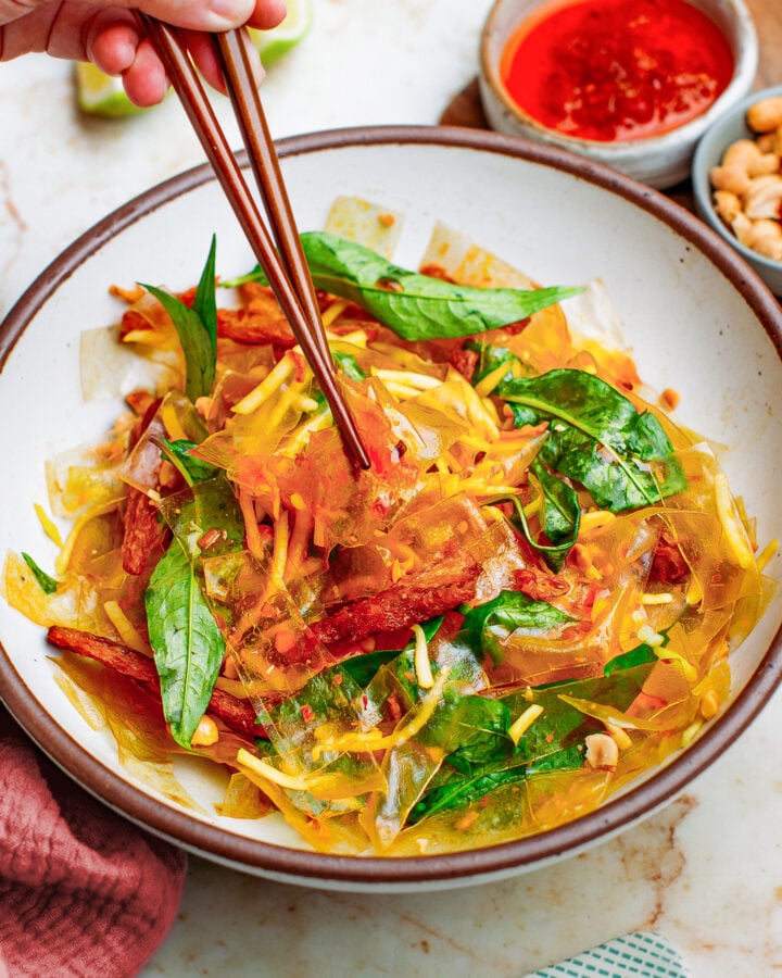 Saté Rice Paper Salad