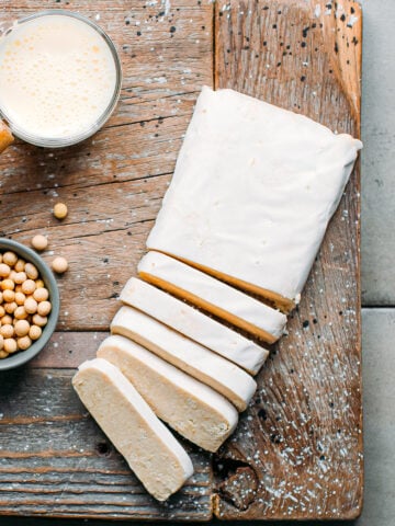 Okara Tempeh + Homemade Soy Milk