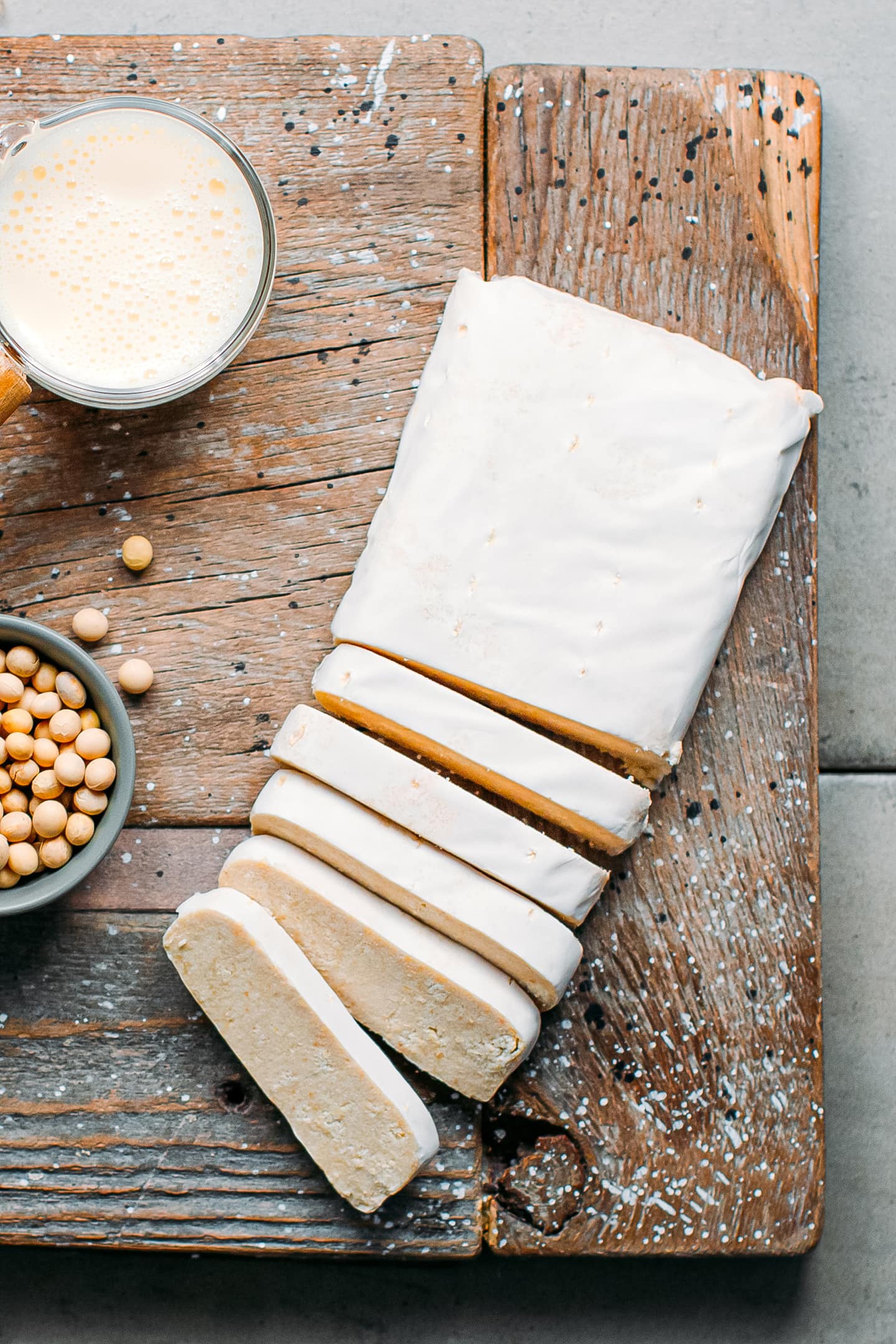 Okara Tempeh + Homemade Soy Milk