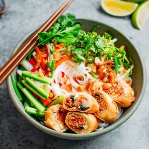 Vegan Bún Chả Giò