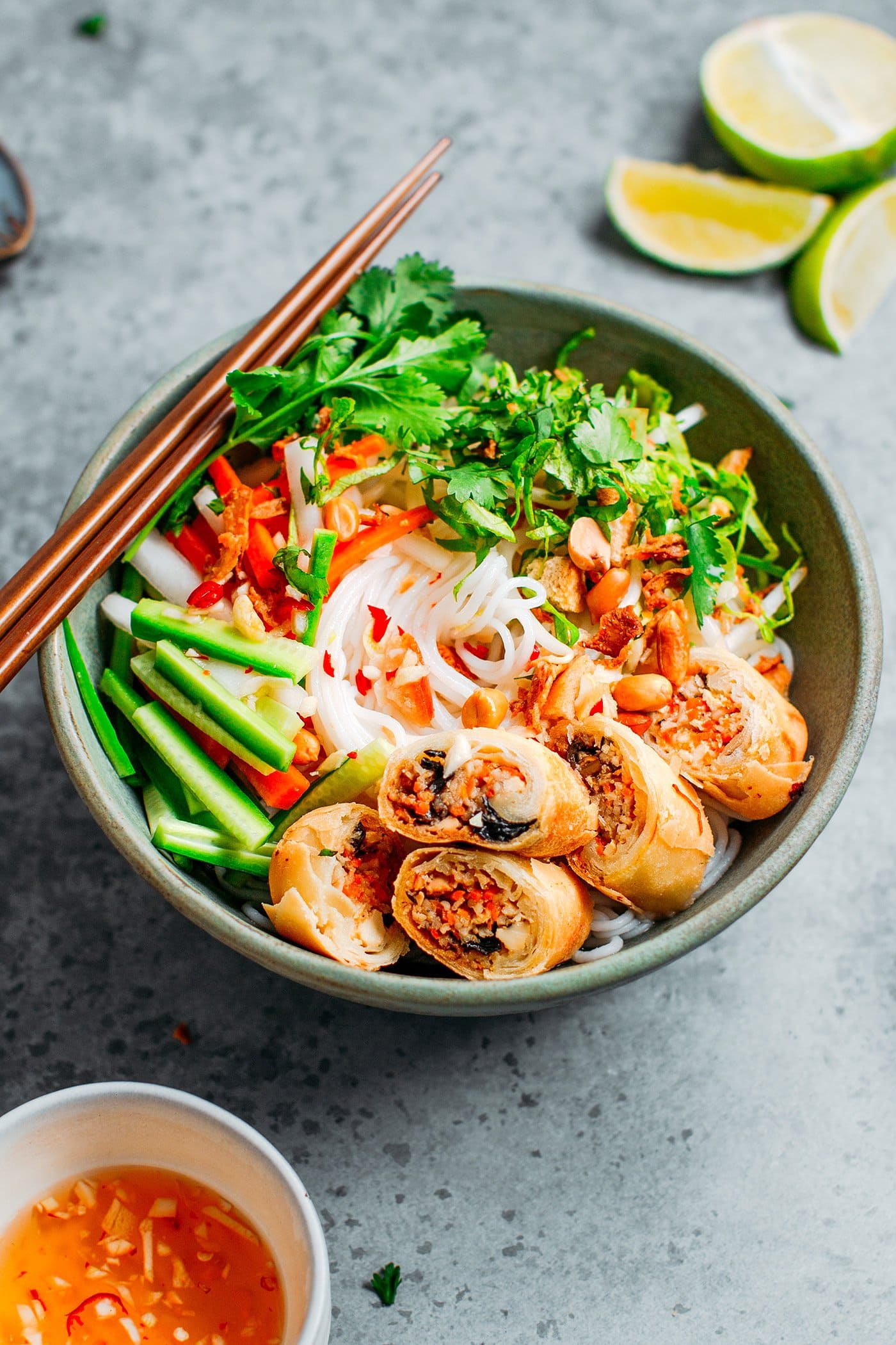Vegan Bún Chả Giò