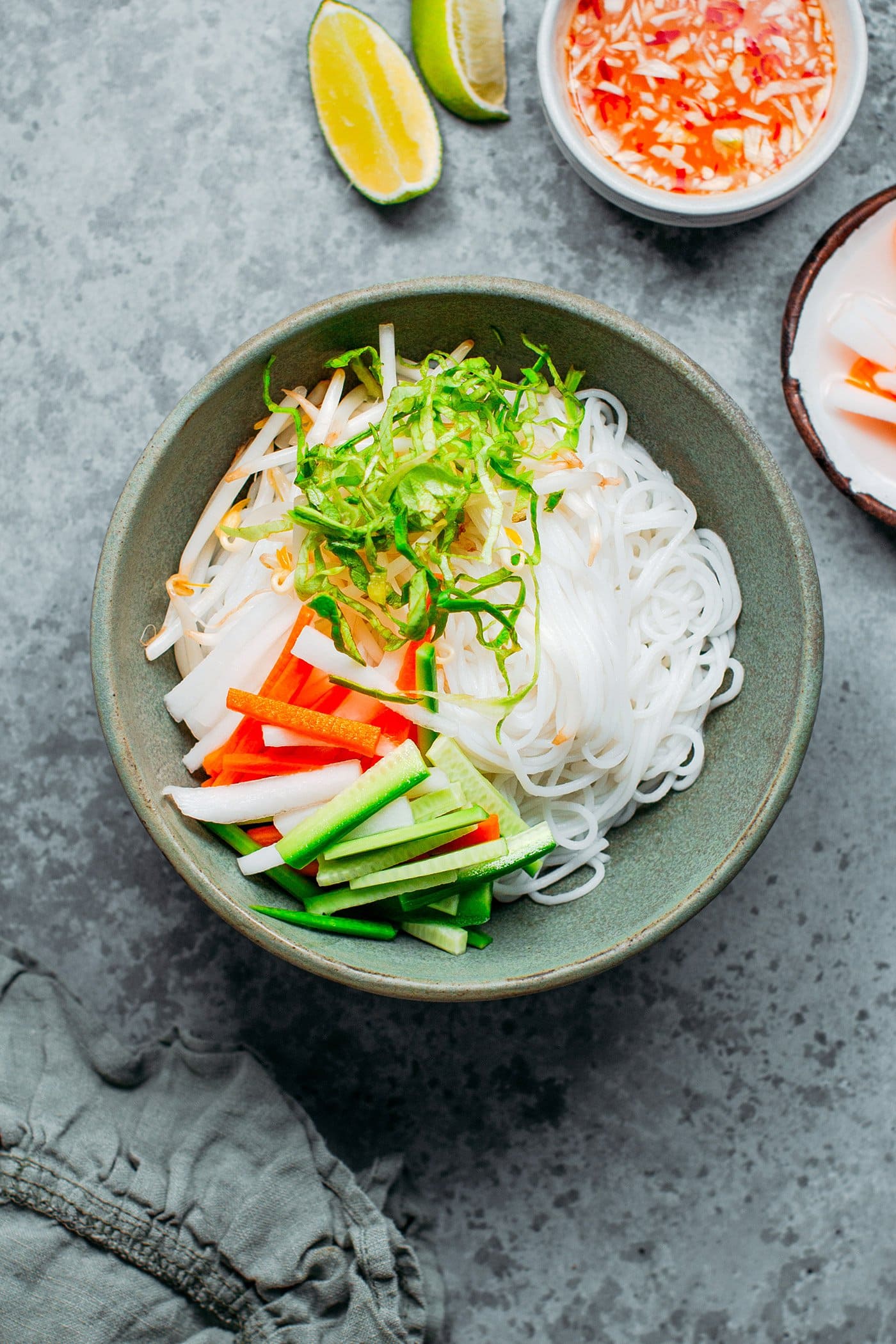 Vegan Bún Chả Giò