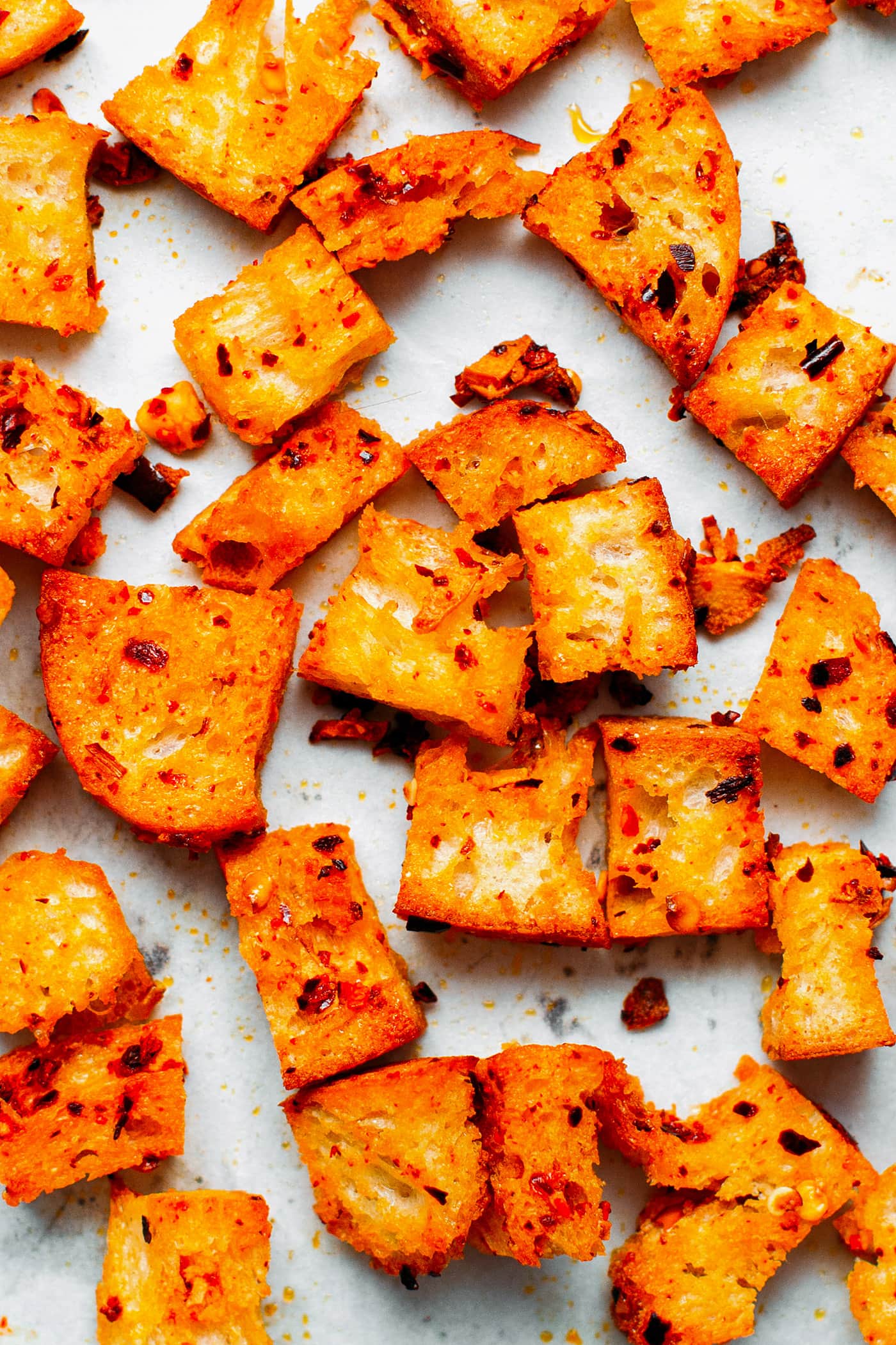 Easy Pumpkin Soup with Spicy Croutons
