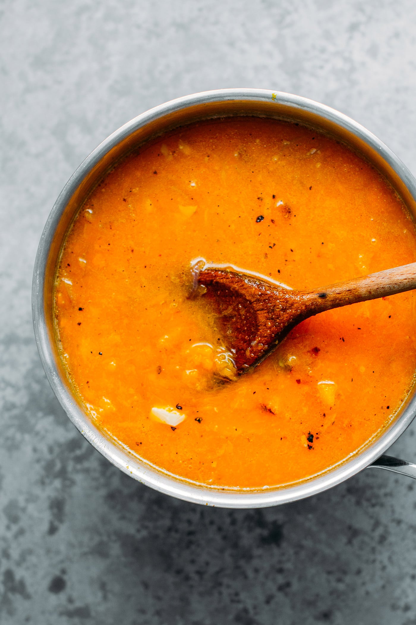 Easy Pumpkin Soup with Spicy Croutons