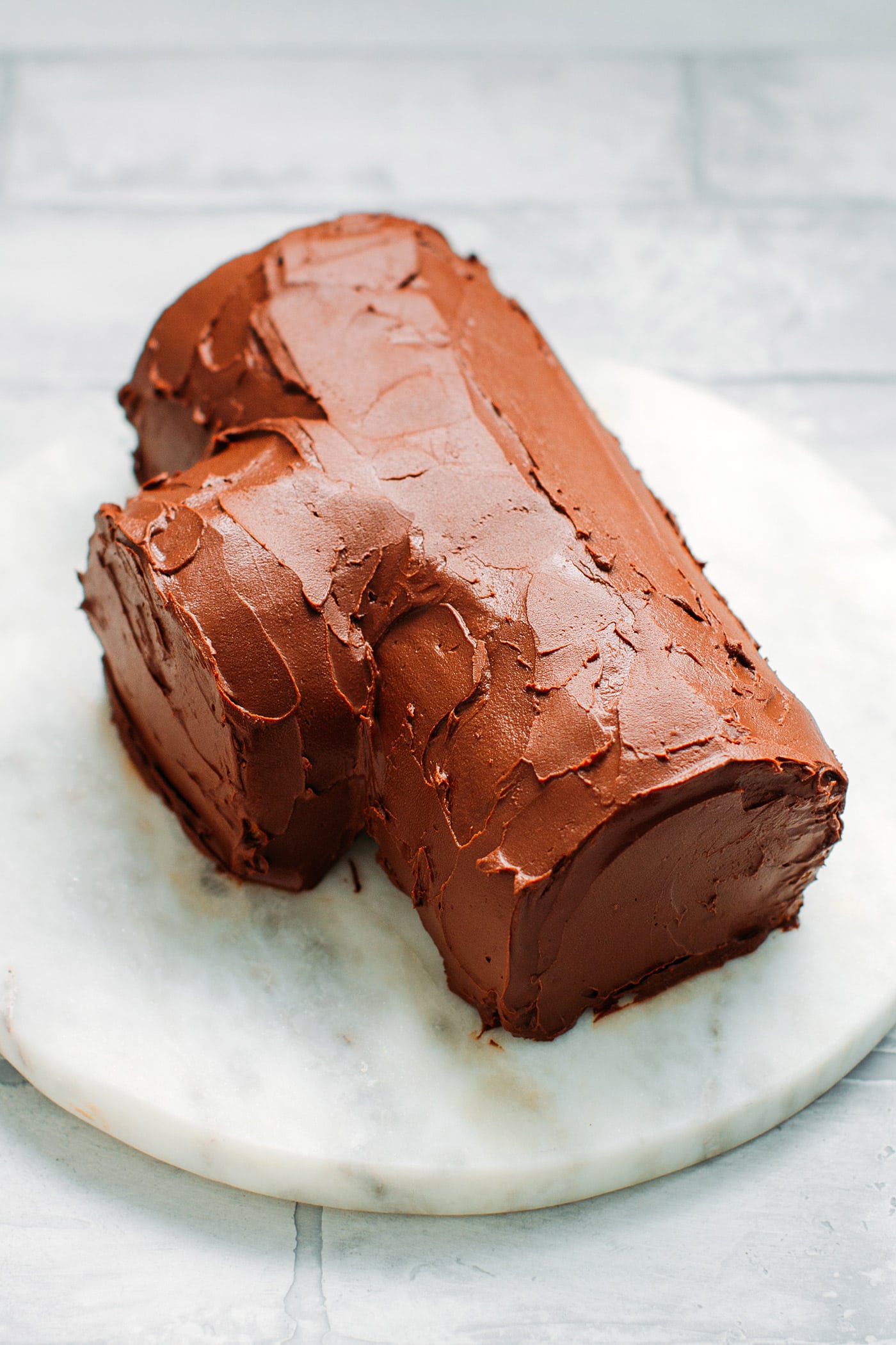 Vegan Chocolate Praline Yule Log