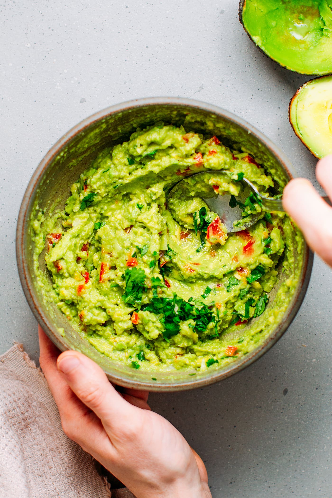 Guacamole with Rosemary Sun-Dried Tomatoes