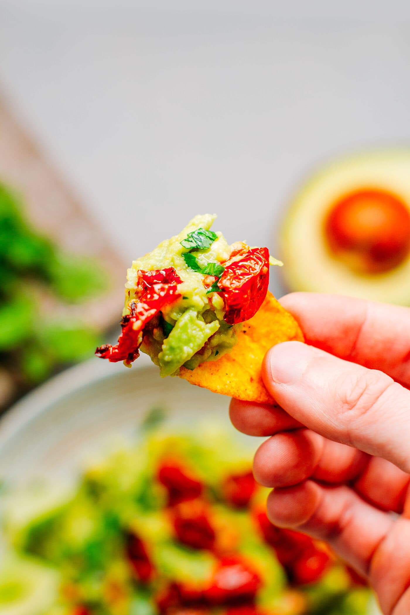 Guacamole with Rosemary Sun-Dried Tomatoes