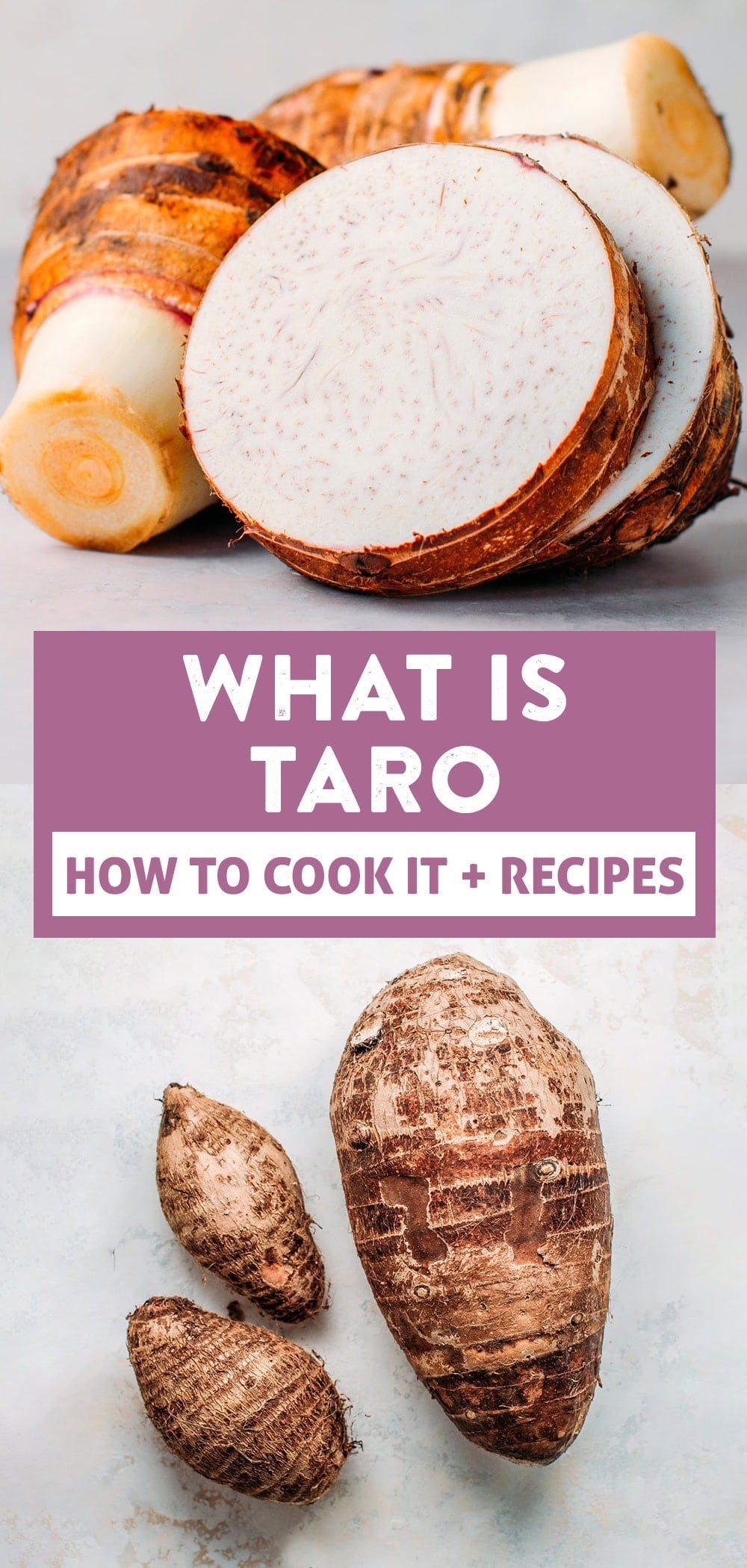 If you ever feel intimidated by this vegetable, don't worry! We are teaching all about taro here, how to prepare it, how to cook it, and more! #taro #plantbased #vegan