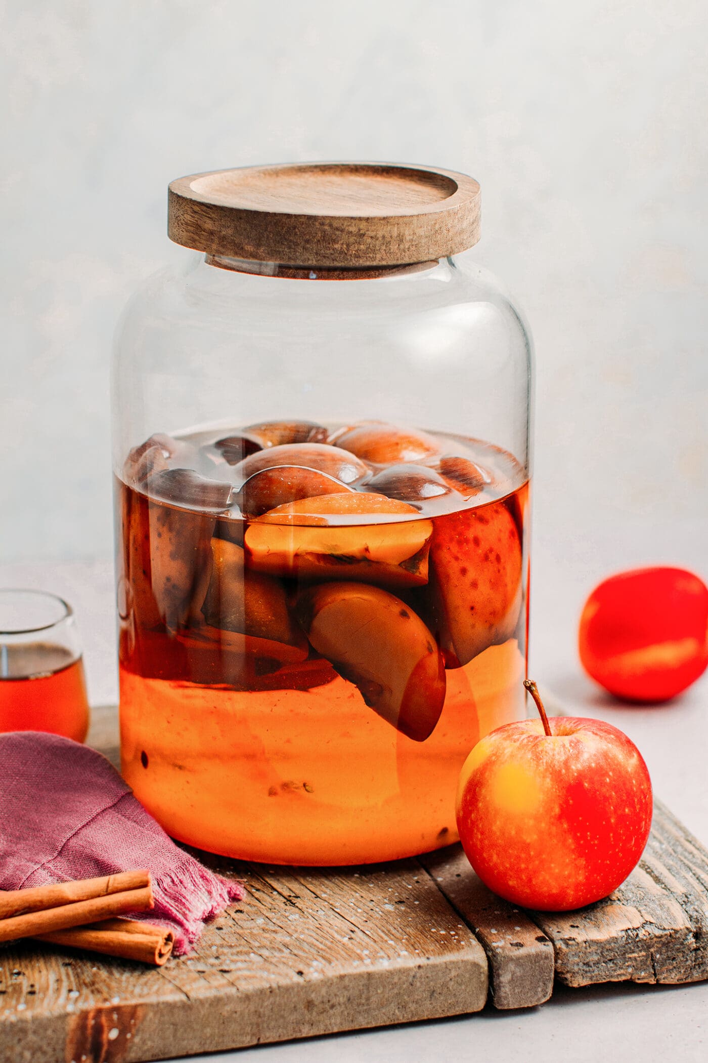 Homemade apple liquor infused for 2 months.