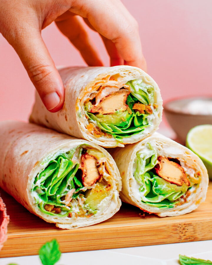 Vegan Chicken Wraps