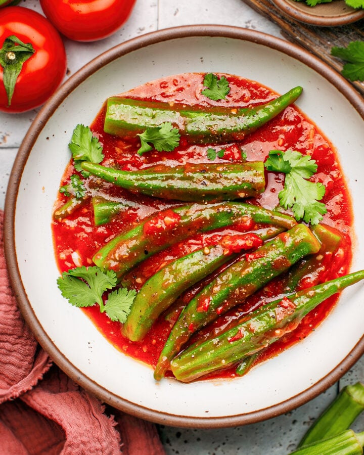 Okra in Sweet Tomato Sauce