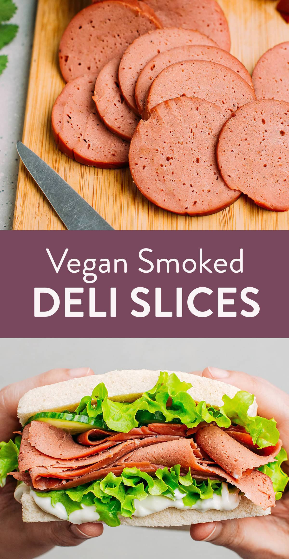 Skip the expensive meat alternatives from the store and learn how to make your own vegan smoked deli slices! Extra meaty, a bit chewy, and infused with a warming smokiness, these slices are perfect to use in sandwiches, pizza, salads, or grilled cheeses!