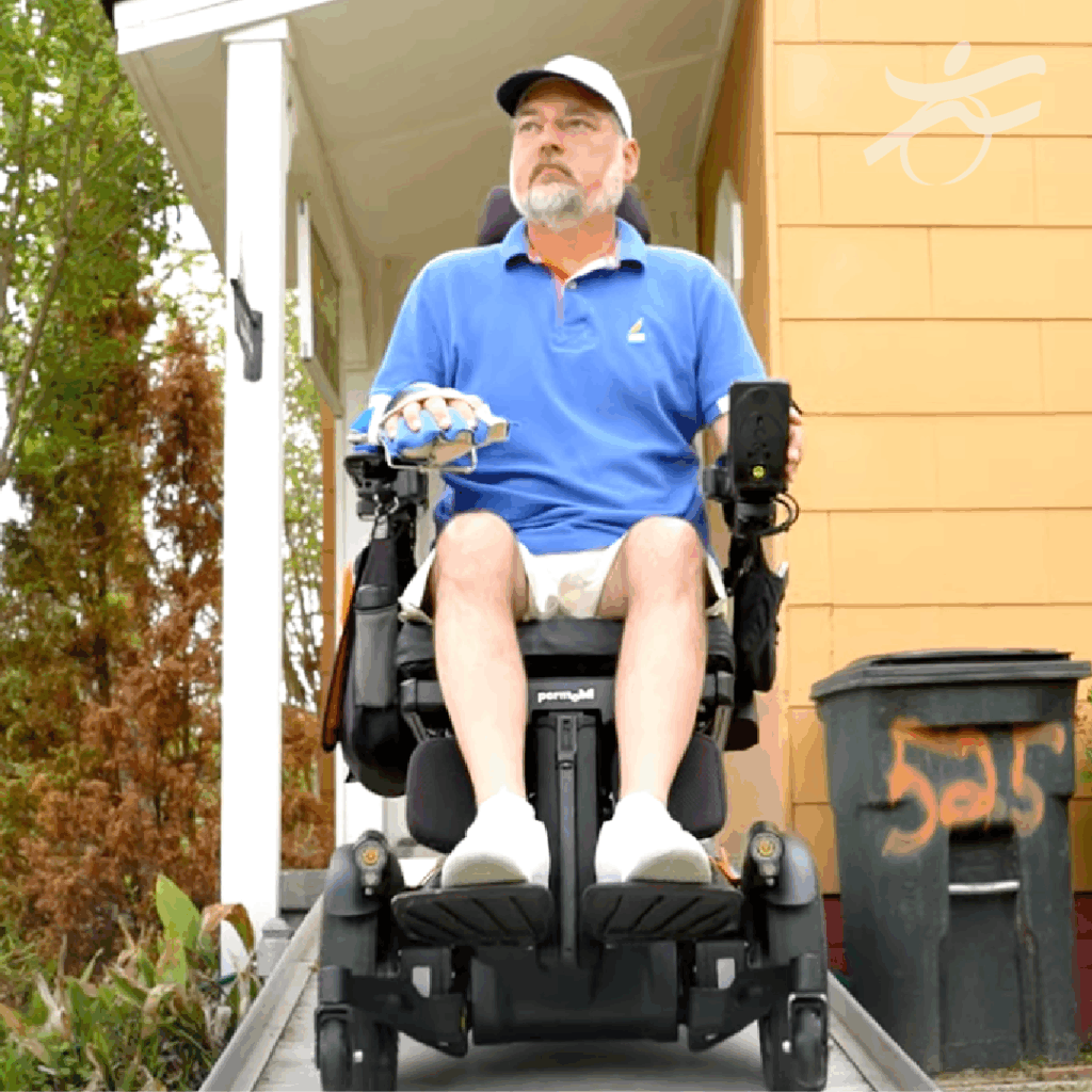 Man leaving his house