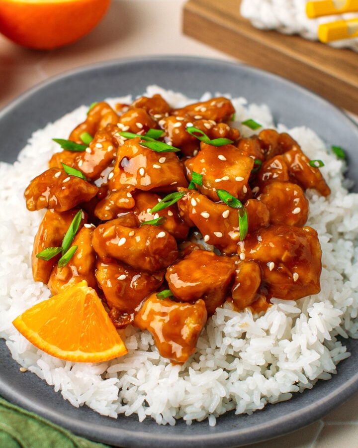 Sticky Orange Tofu