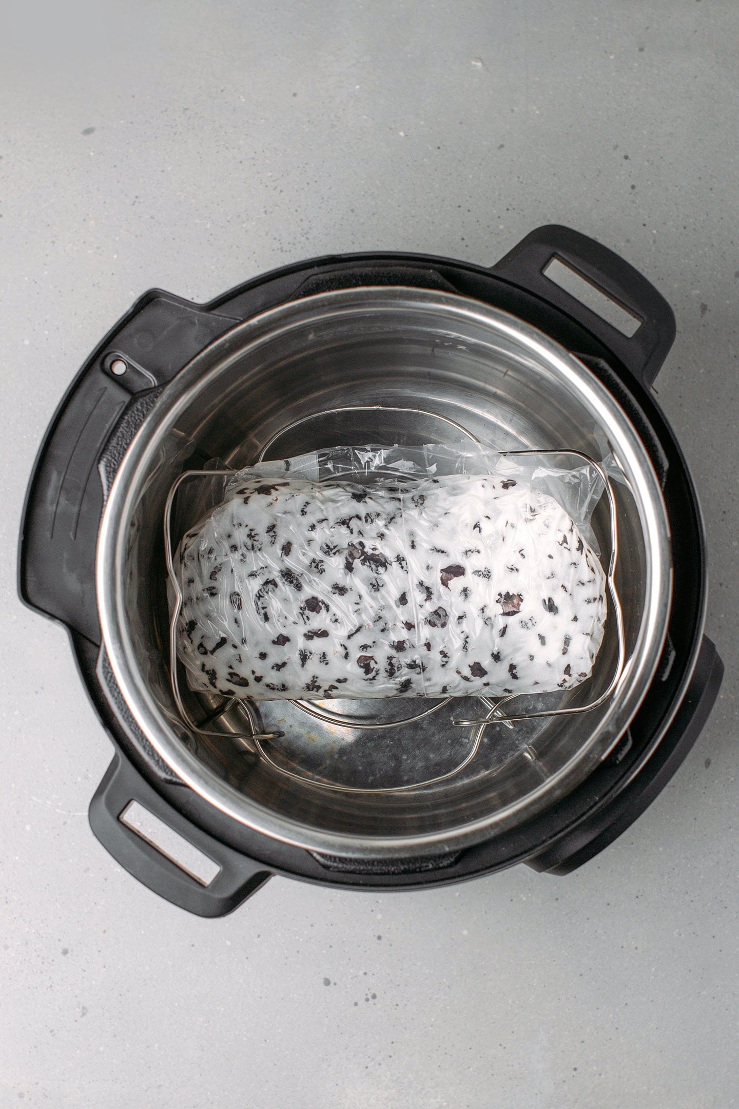 Black bean tempeh in an Instant Pot.