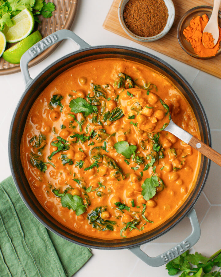 Vegan Chickpea Curry (Large Batch!)