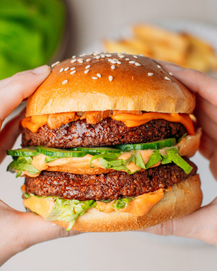 Meaty Vegan Burger Patties (Gluten-Free!)