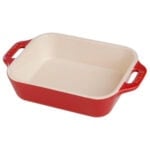 Red baking dish
