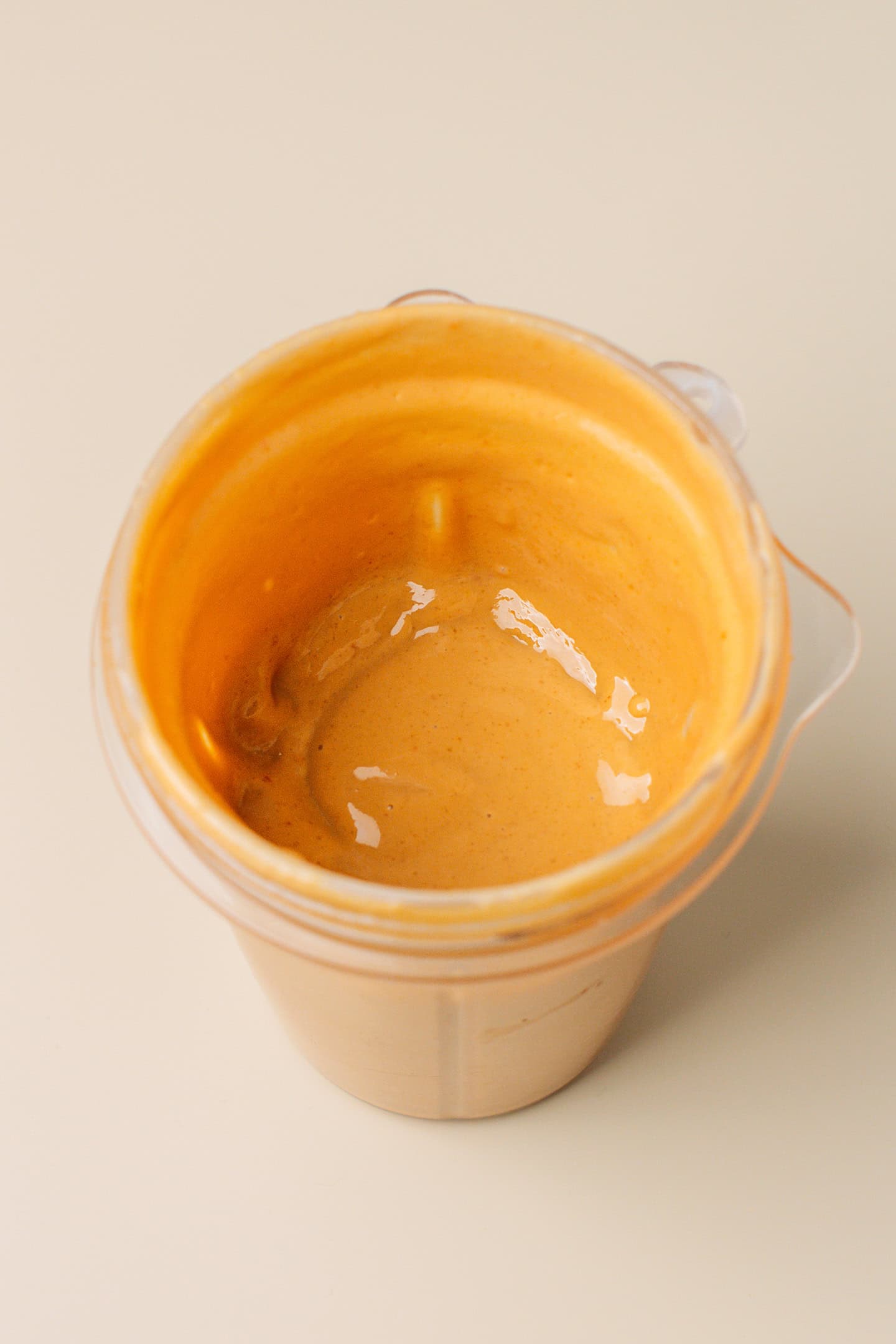 Peanut sauce in a blender.