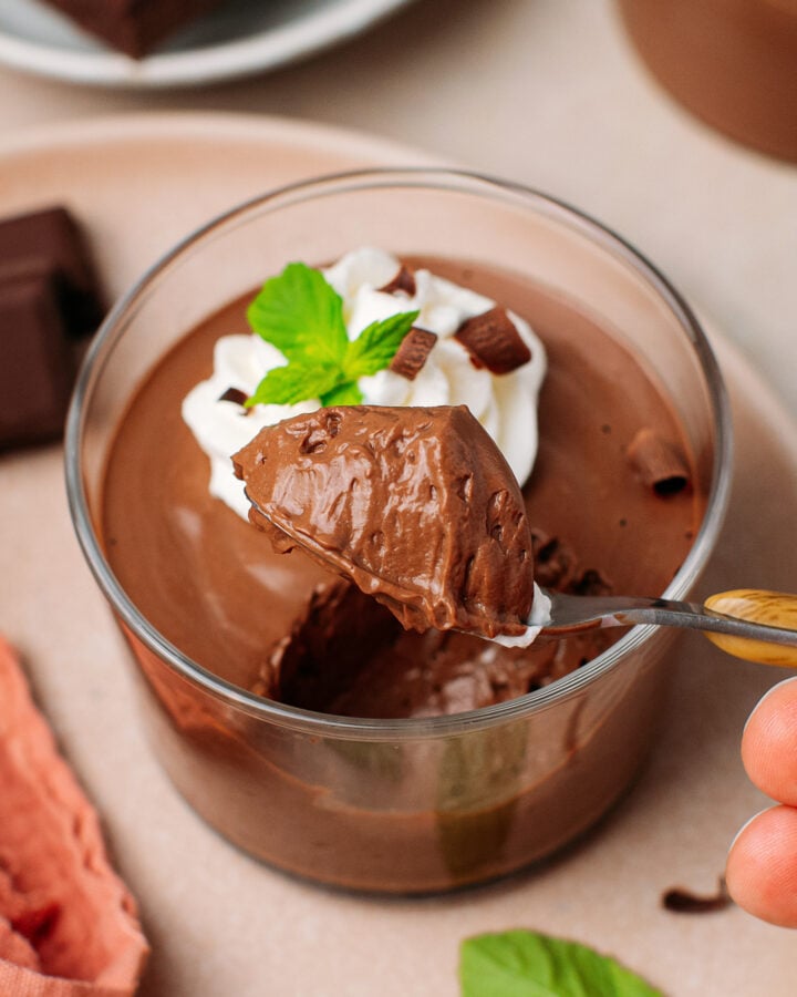 Silken Tofu Chocolate Mousse (No Tofu Flavor!)